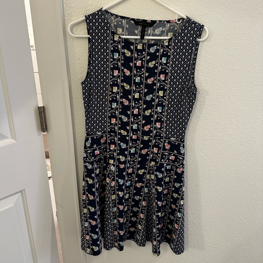 BCBG MAXAZRIA blue A line dress